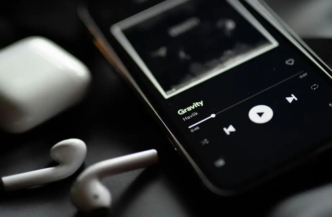 playing music on a phone