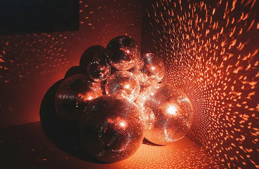 disco decor in room