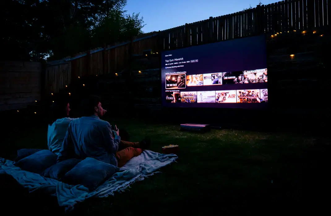 thrilling outdoor movie night