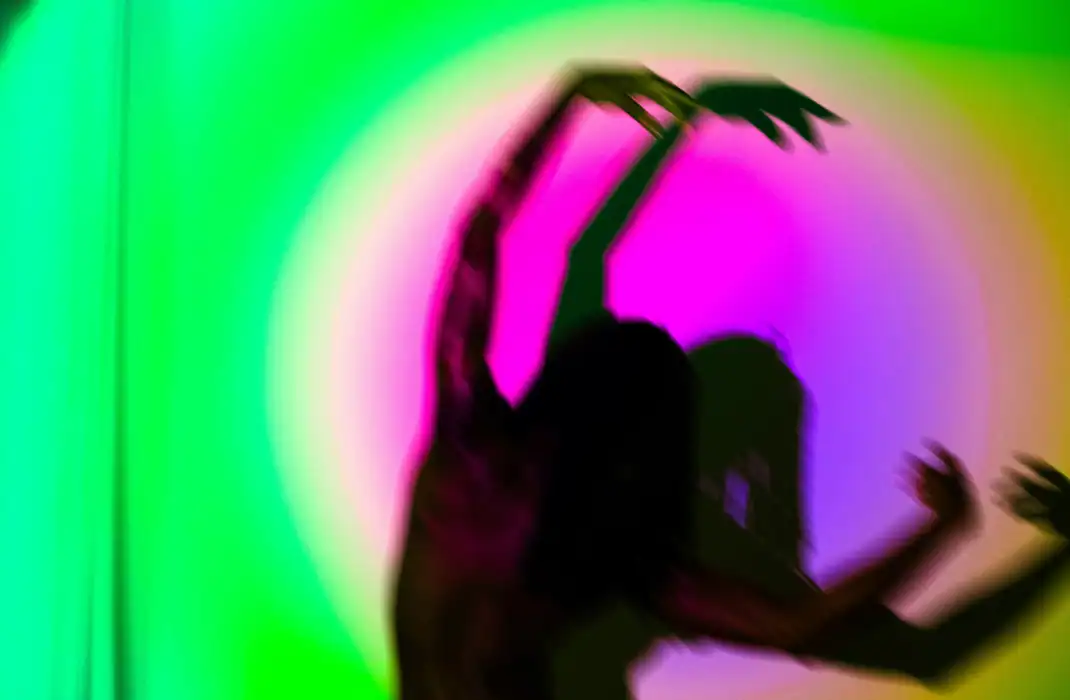Rave community and young adults welcome to interact with party lights