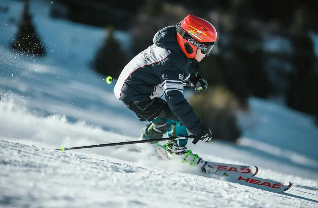 person skiing